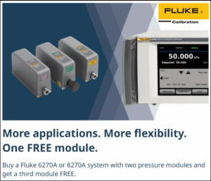 Fluke 6270A Pressure Calibration, buy 2 modules get 1 free